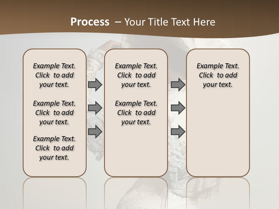 Young Frock Back PowerPoint Template