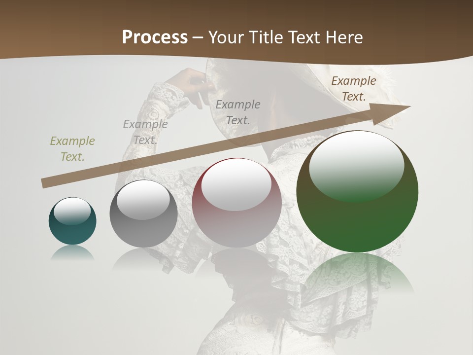 Young Frock Back PowerPoint Template