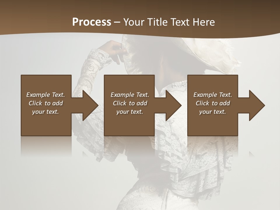 Young Frock Back PowerPoint Template