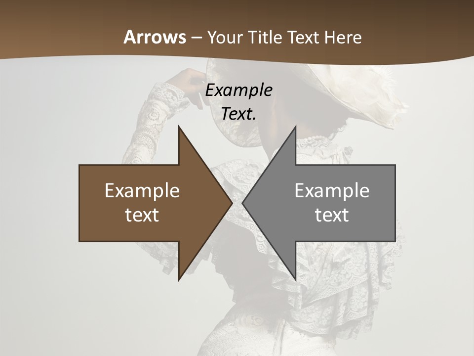 Young Frock Back PowerPoint Template