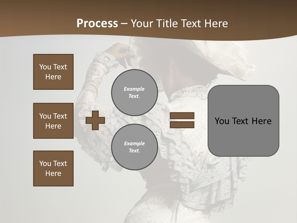 Young Frock Back PowerPoint Template