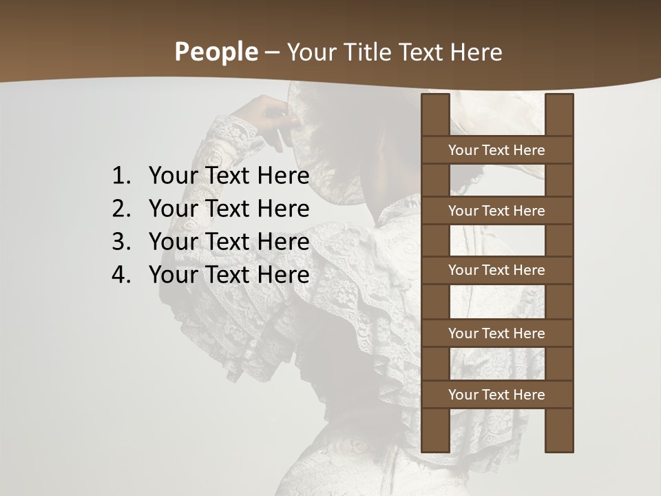 Young Frock Back PowerPoint Template