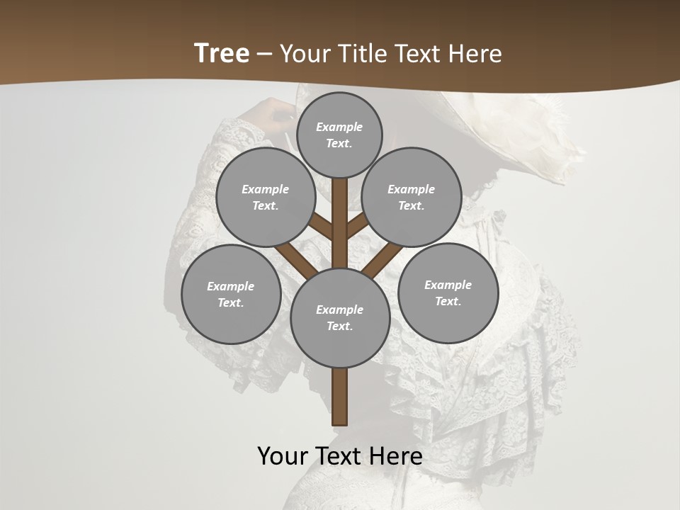 Young Frock Back PowerPoint Template