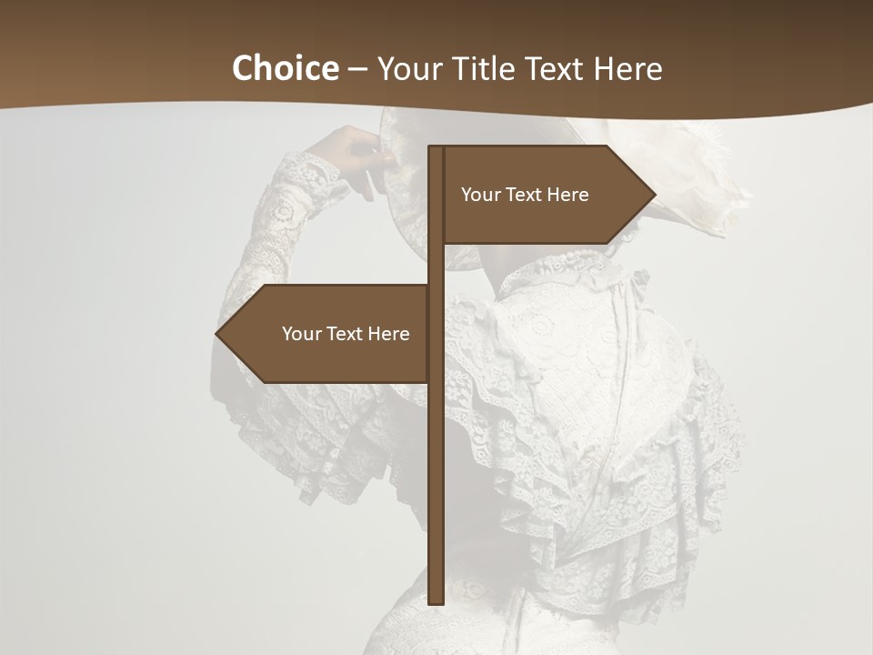 Young Frock Back PowerPoint Template