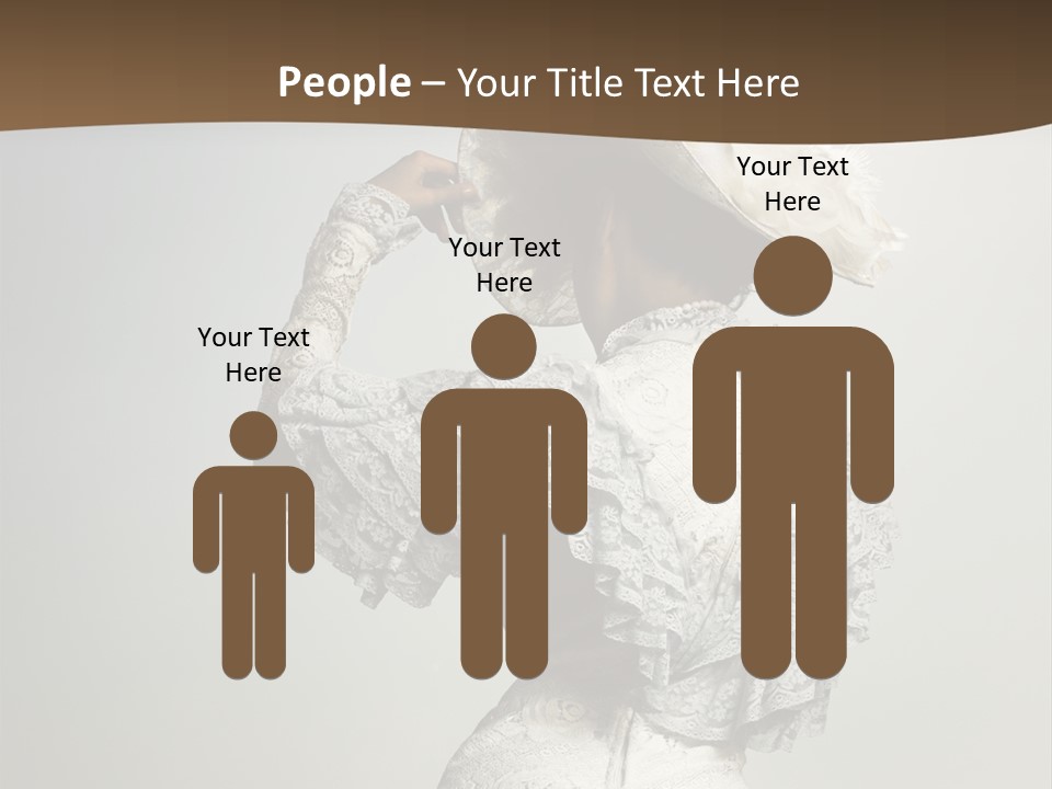 Young Frock Back PowerPoint Template