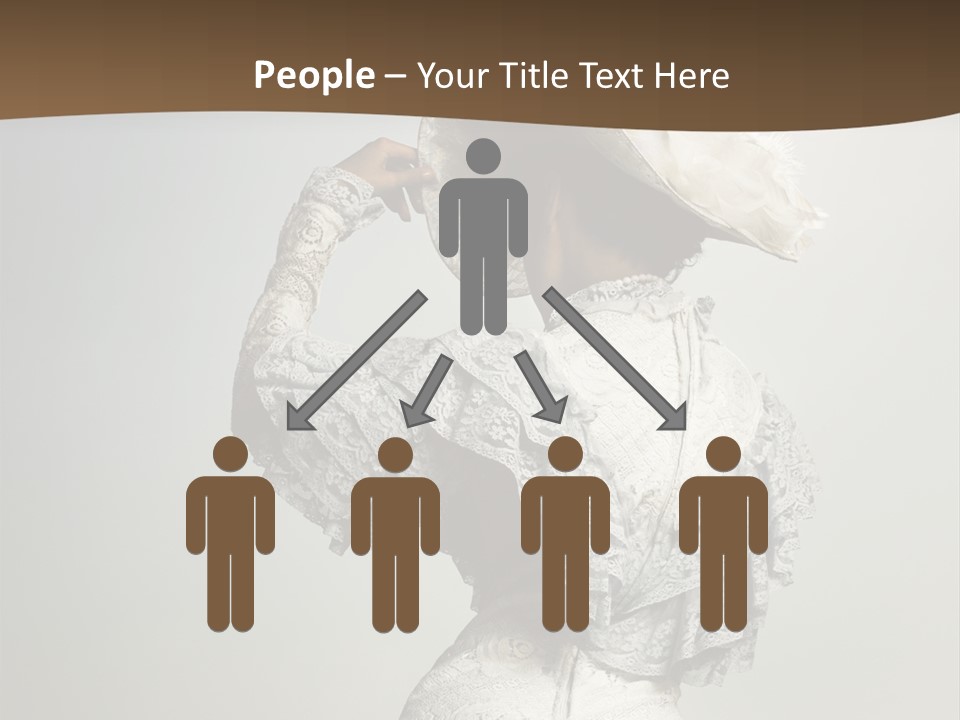 Young Frock Back PowerPoint Template