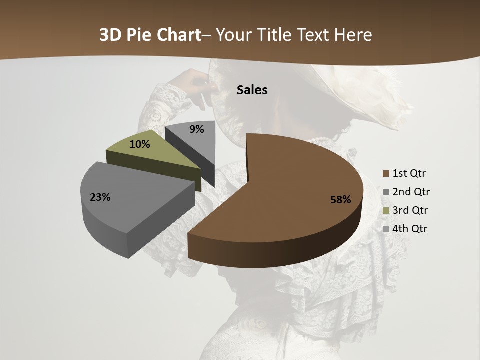 Young Frock Back PowerPoint Template