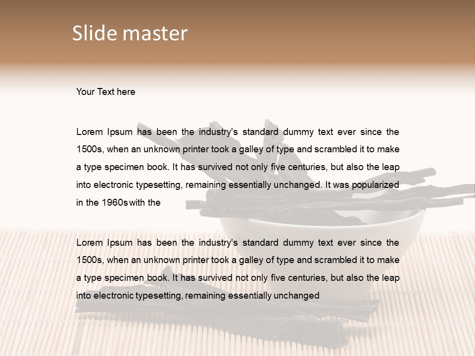 Eat Food Bowl PowerPoint Template