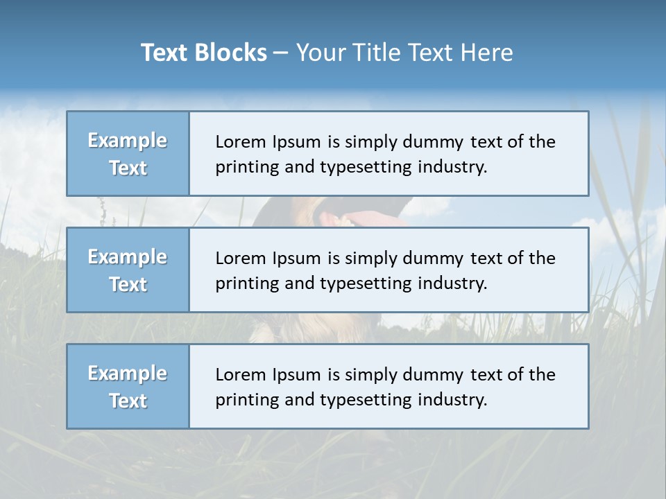 Lying View Field PowerPoint Template