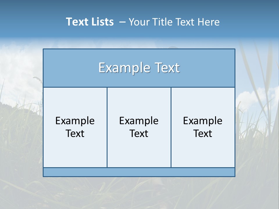 Lying View Field PowerPoint Template