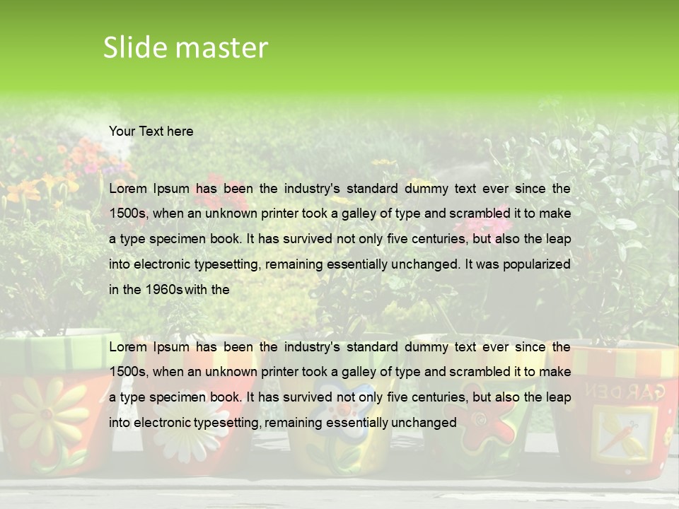 Daisy Outside Spring PowerPoint Template