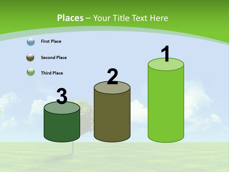 White Cloudy Outside PowerPoint Template