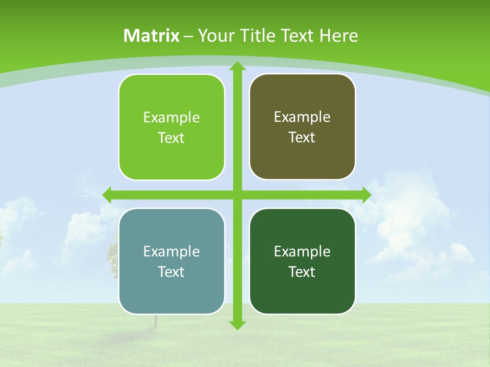 White Cloudy Outside PowerPoint Template