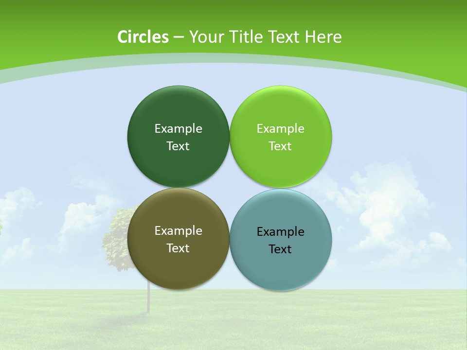 White Cloudy Outside PowerPoint Template