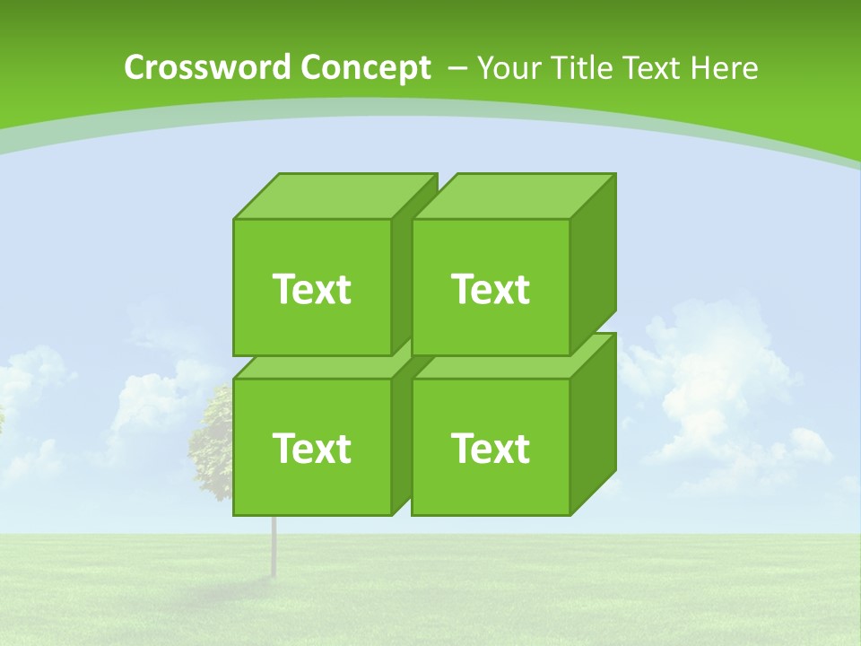 White Cloudy Outside PowerPoint Template
