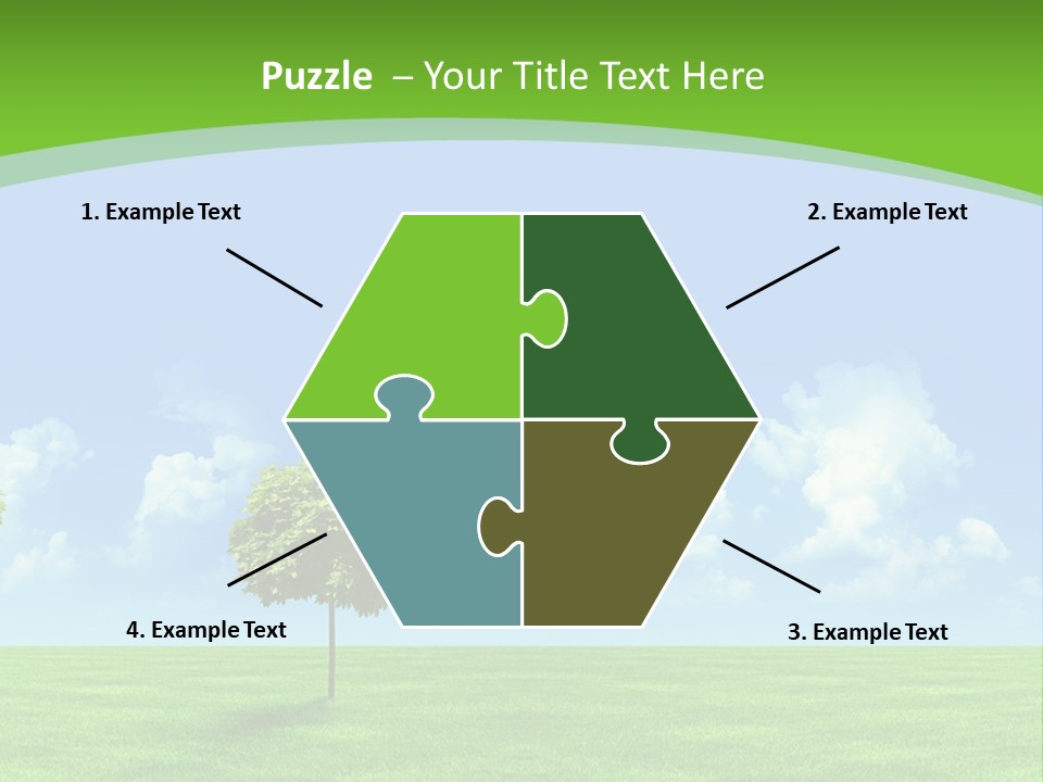 White Cloudy Outside PowerPoint Template