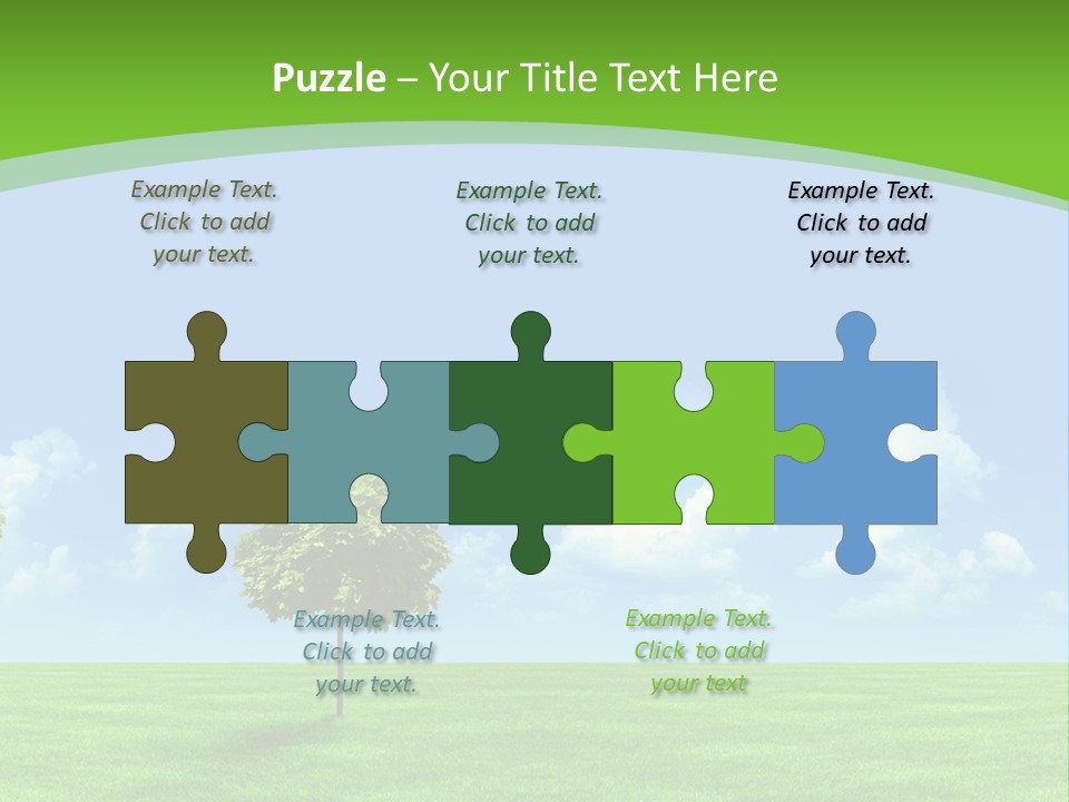 White Cloudy Outside PowerPoint Template