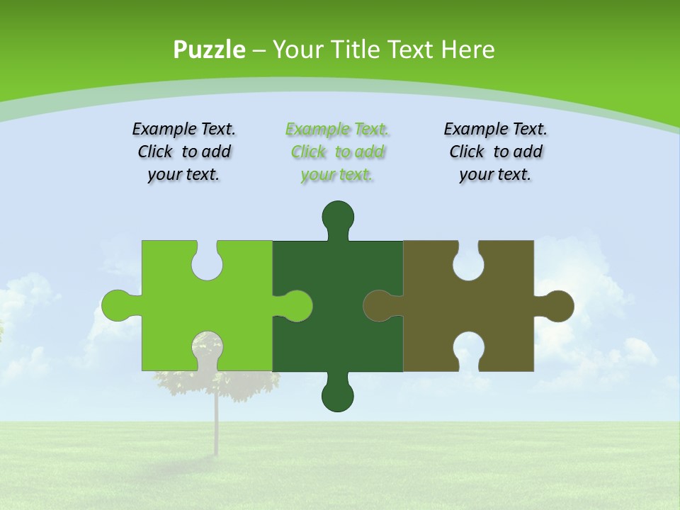 White Cloudy Outside PowerPoint Template