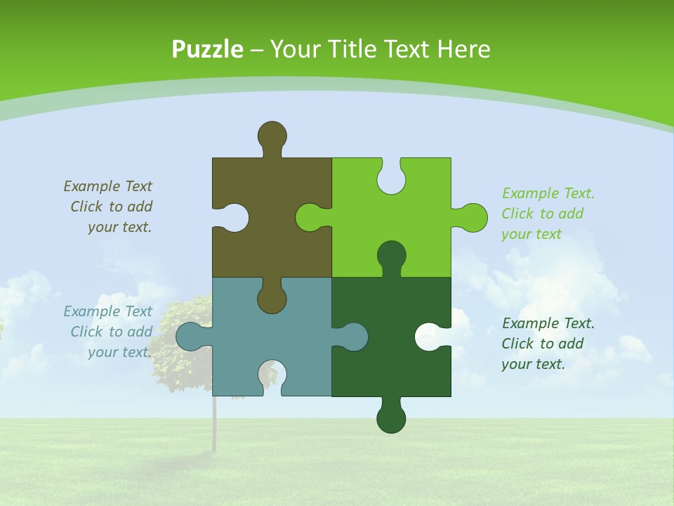 White Cloudy Outside PowerPoint Template