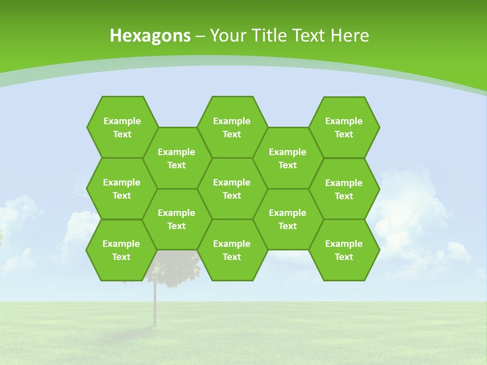 White Cloudy Outside PowerPoint Template