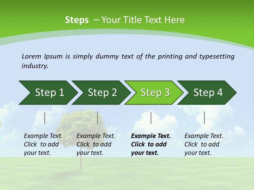 White Cloudy Outside PowerPoint Template