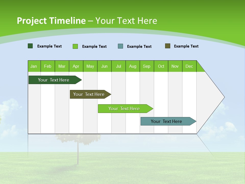 White Cloudy Outside PowerPoint Template