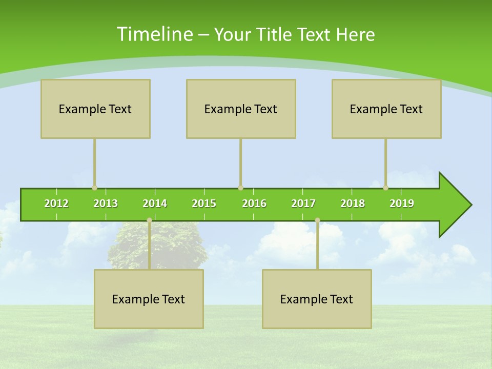 White Cloudy Outside PowerPoint Template