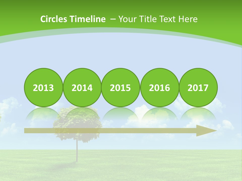 White Cloudy Outside PowerPoint Template