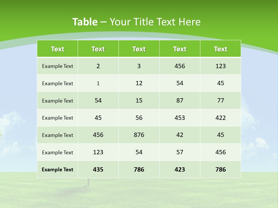 White Cloudy Outside PowerPoint Template