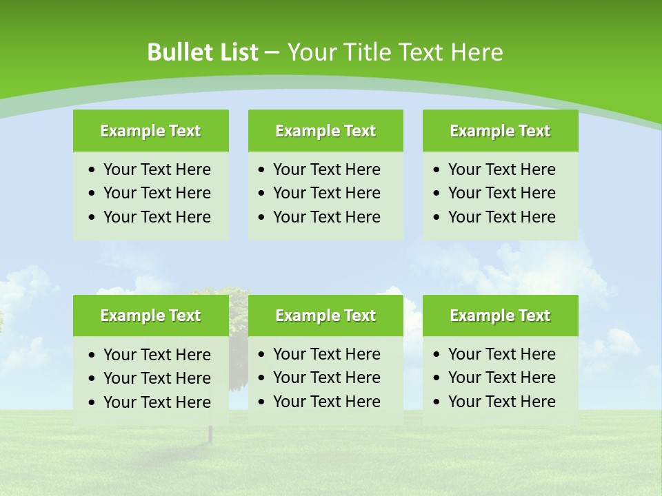 White Cloudy Outside PowerPoint Template