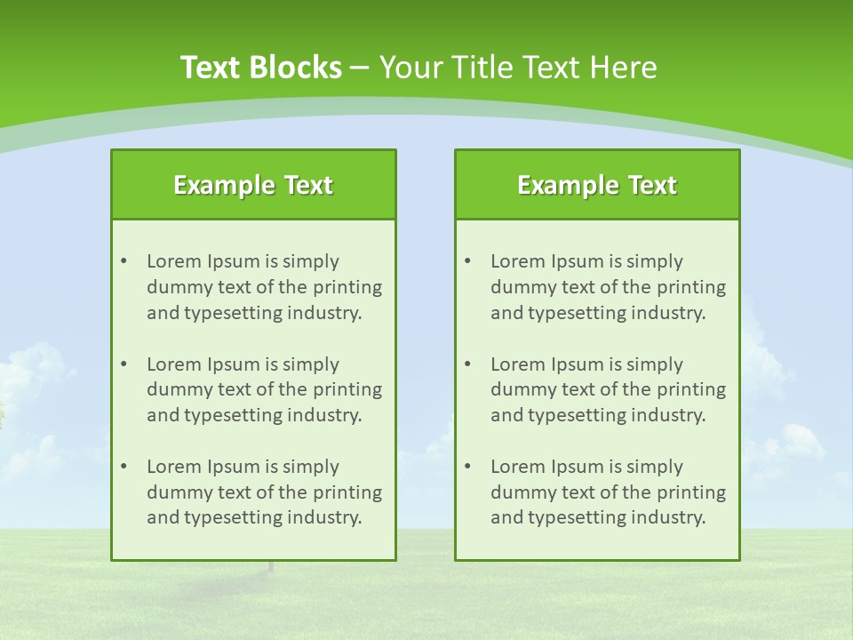 White Cloudy Outside PowerPoint Template