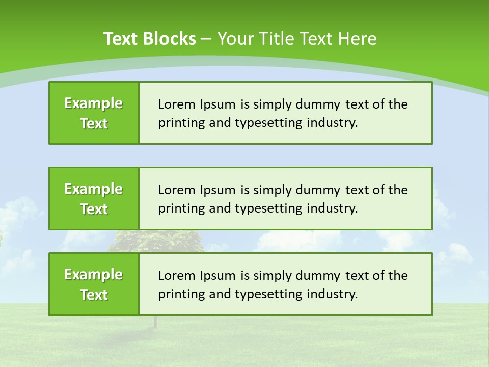 White Cloudy Outside PowerPoint Template