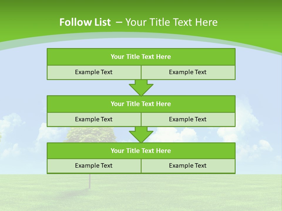 White Cloudy Outside PowerPoint Template