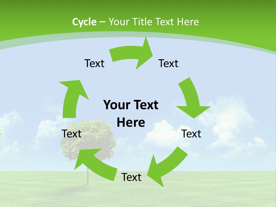 White Cloudy Outside PowerPoint Template