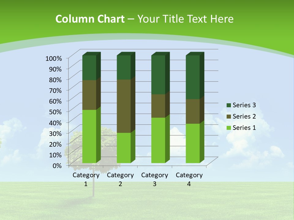 White Cloudy Outside PowerPoint Template