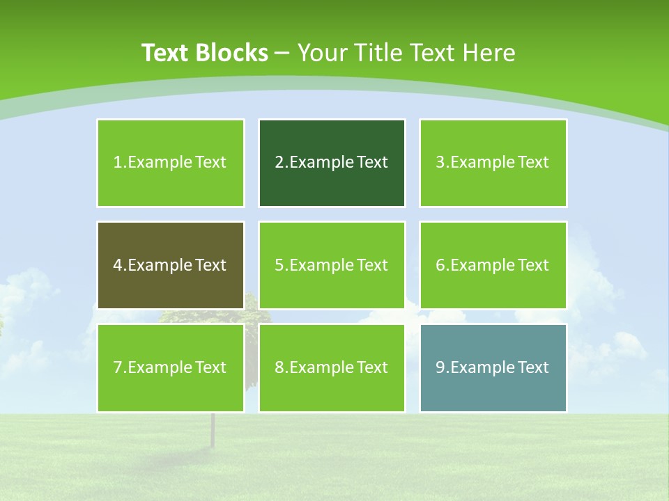 White Cloudy Outside PowerPoint Template