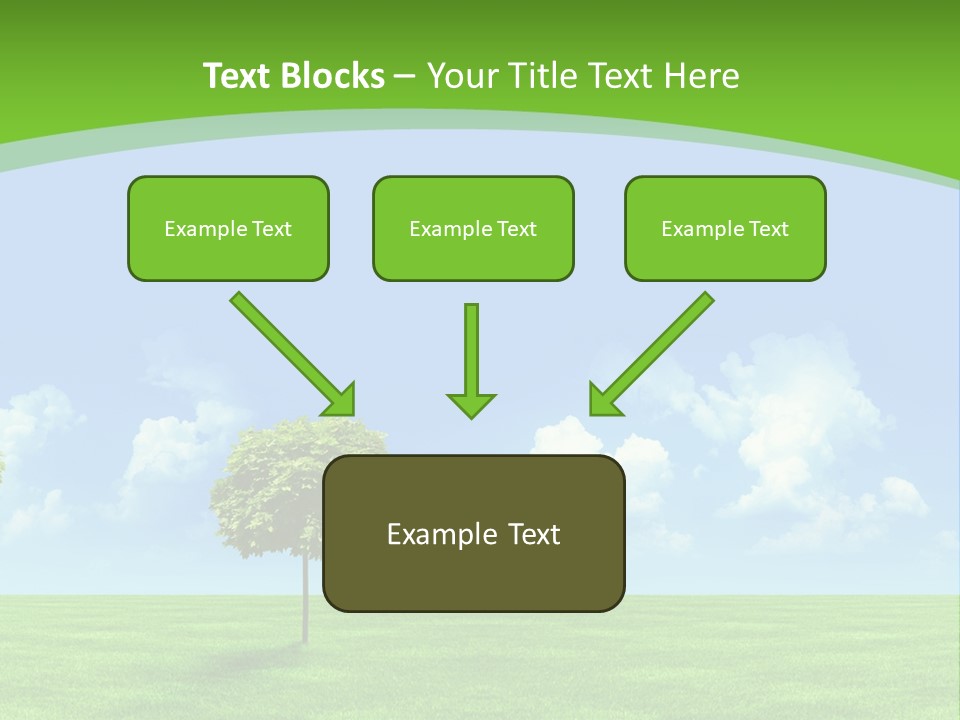 White Cloudy Outside PowerPoint Template