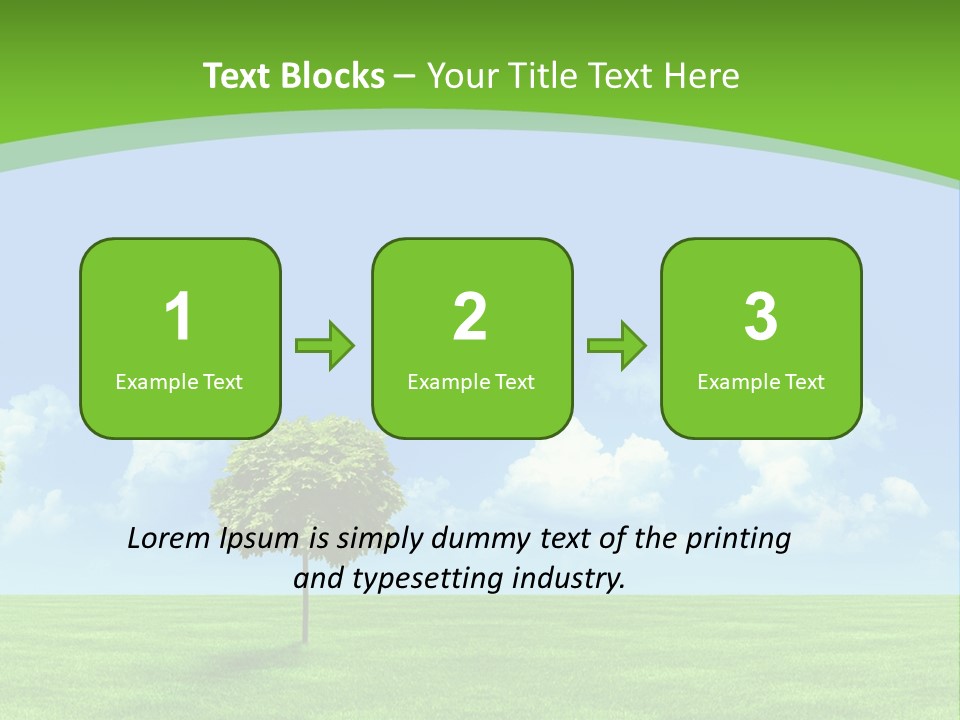 White Cloudy Outside PowerPoint Template
