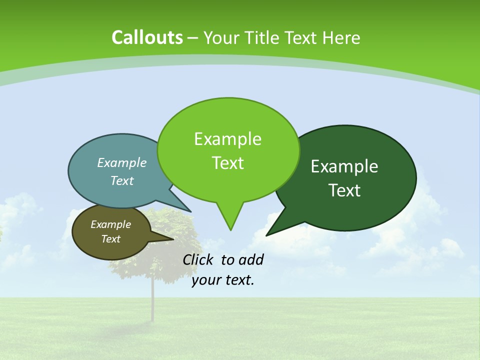 White Cloudy Outside PowerPoint Template