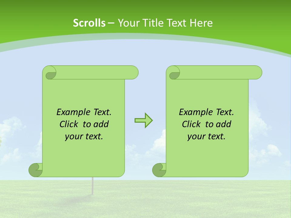 White Cloudy Outside PowerPoint Template