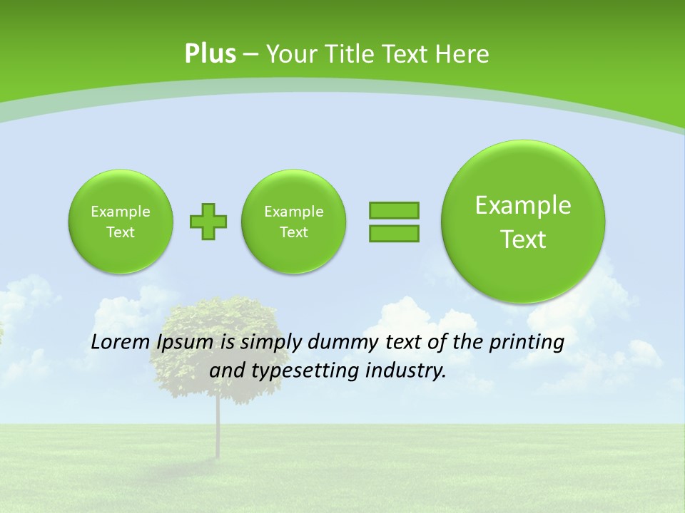 White Cloudy Outside PowerPoint Template