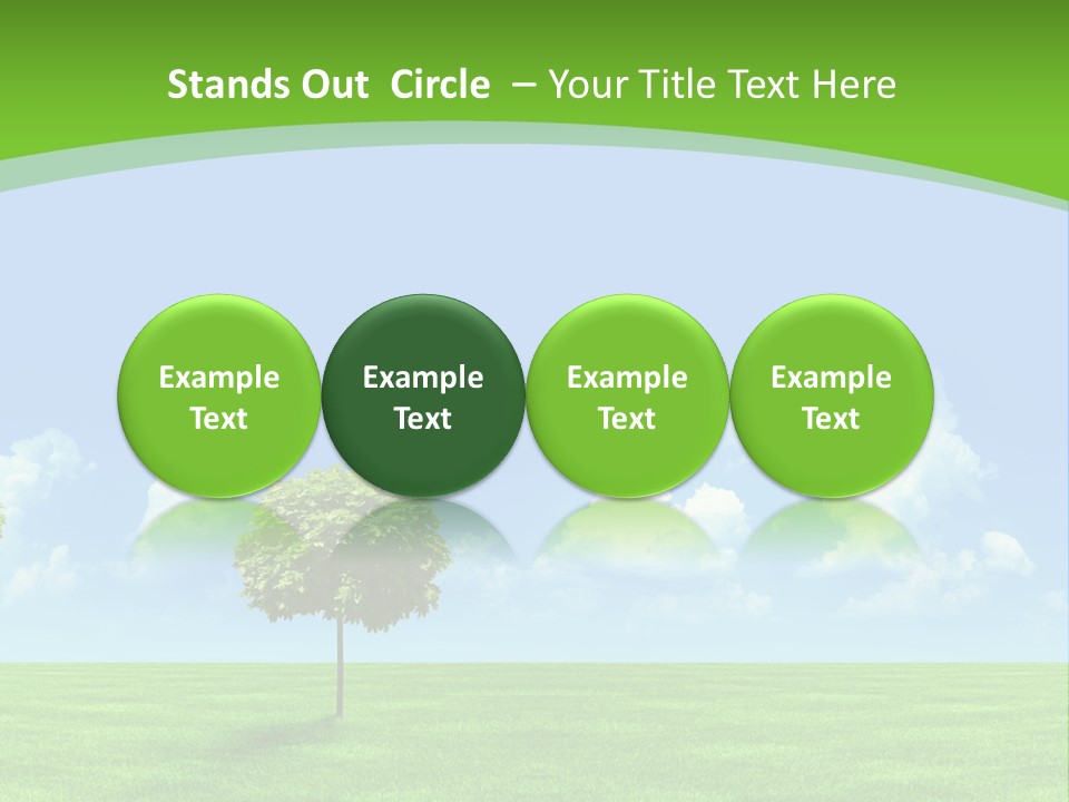 White Cloudy Outside PowerPoint Template