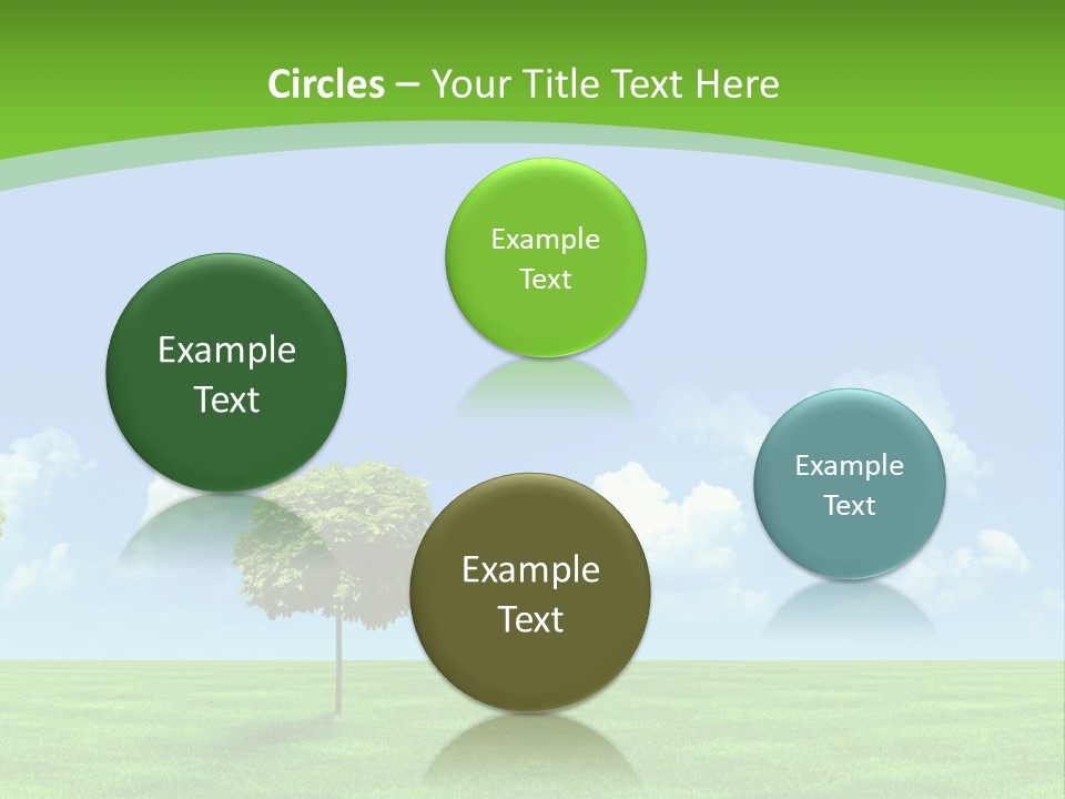 White Cloudy Outside PowerPoint Template