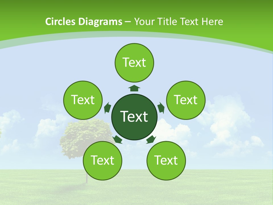 White Cloudy Outside PowerPoint Template