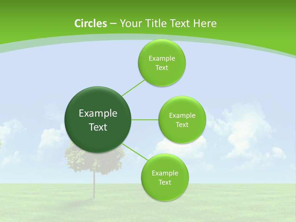 White Cloudy Outside PowerPoint Template