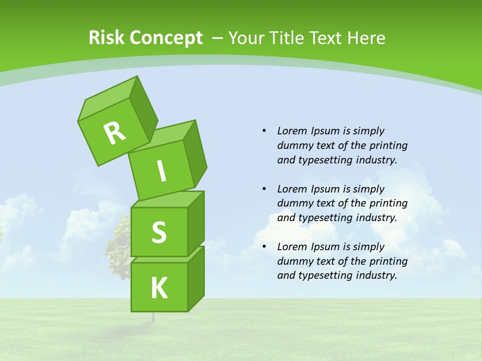 White Cloudy Outside PowerPoint Template