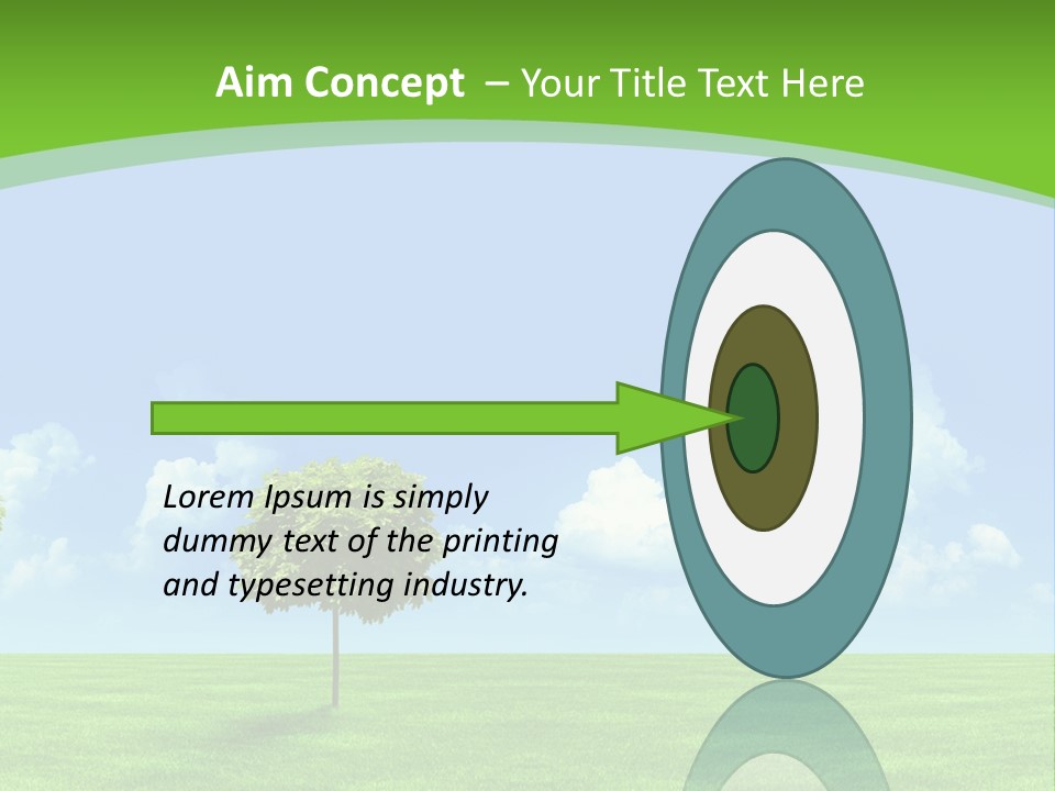 White Cloudy Outside PowerPoint Template