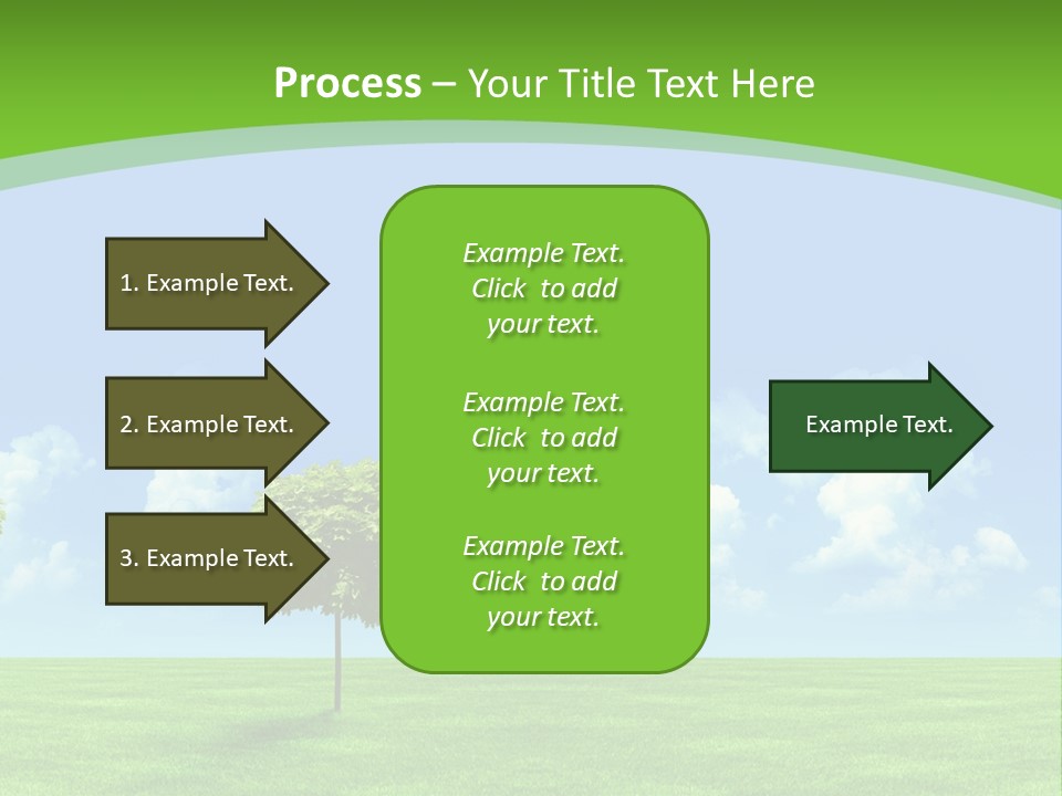 White Cloudy Outside PowerPoint Template