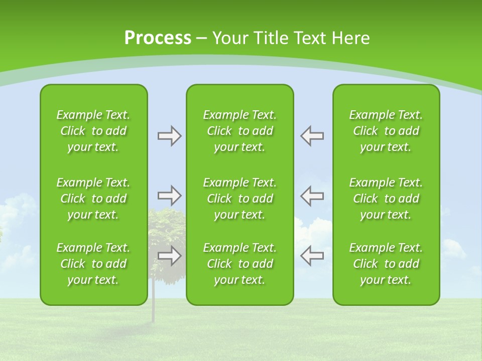 White Cloudy Outside PowerPoint Template