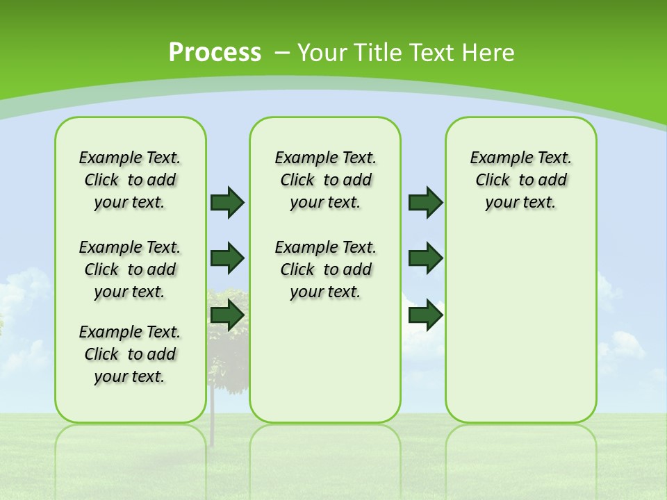 White Cloudy Outside PowerPoint Template